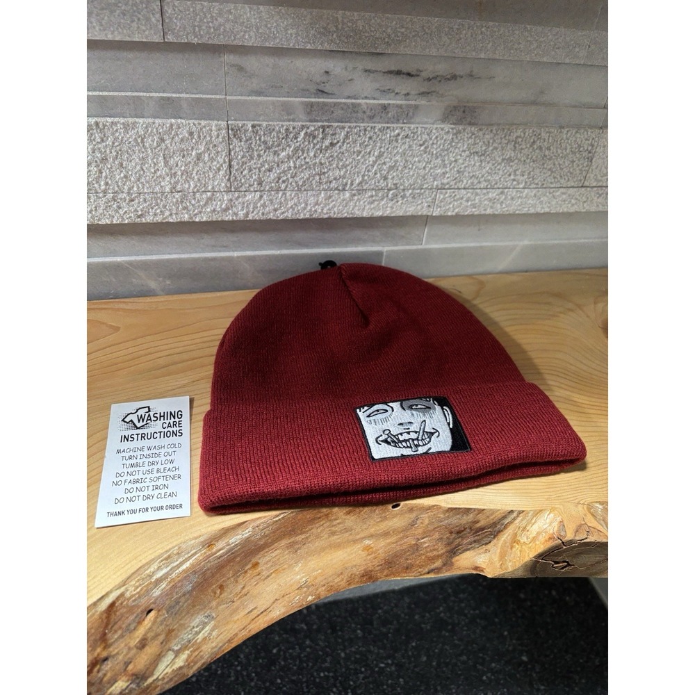 Brand new Ripple Junction Junji Ito Collection Souichi Embroidered Cuff Beanie